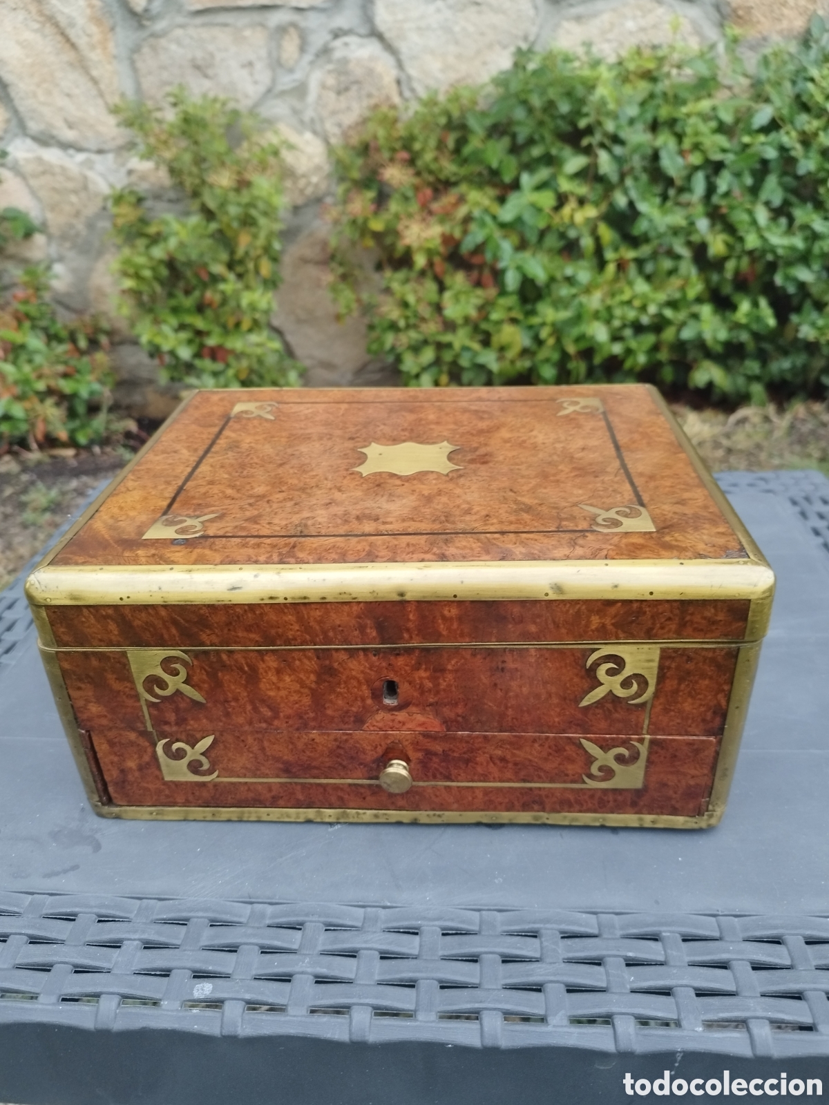 Antig&uuml;edades: Caja escritorio o viaje - Foto 6
