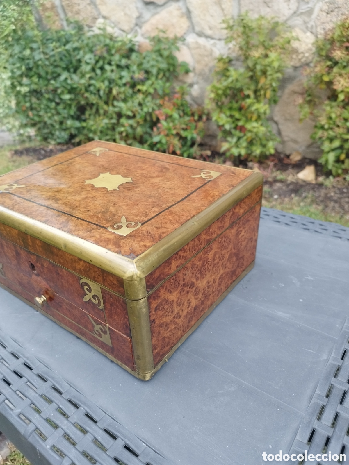 Antig&uuml;edades: Caja escritorio o viaje - Foto 7