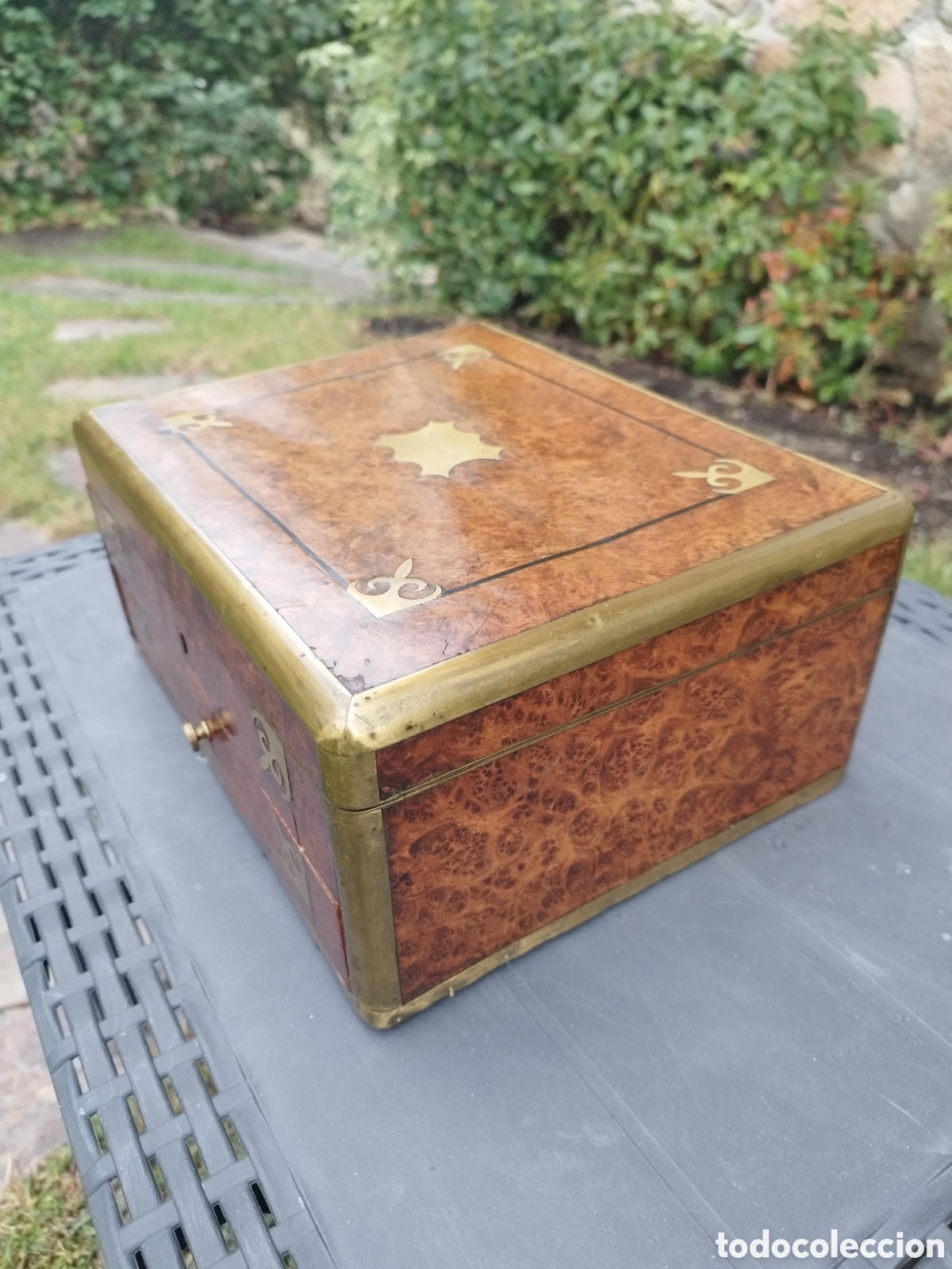 Antig&uuml;edades: Caja escritorio o viaje - Foto 8