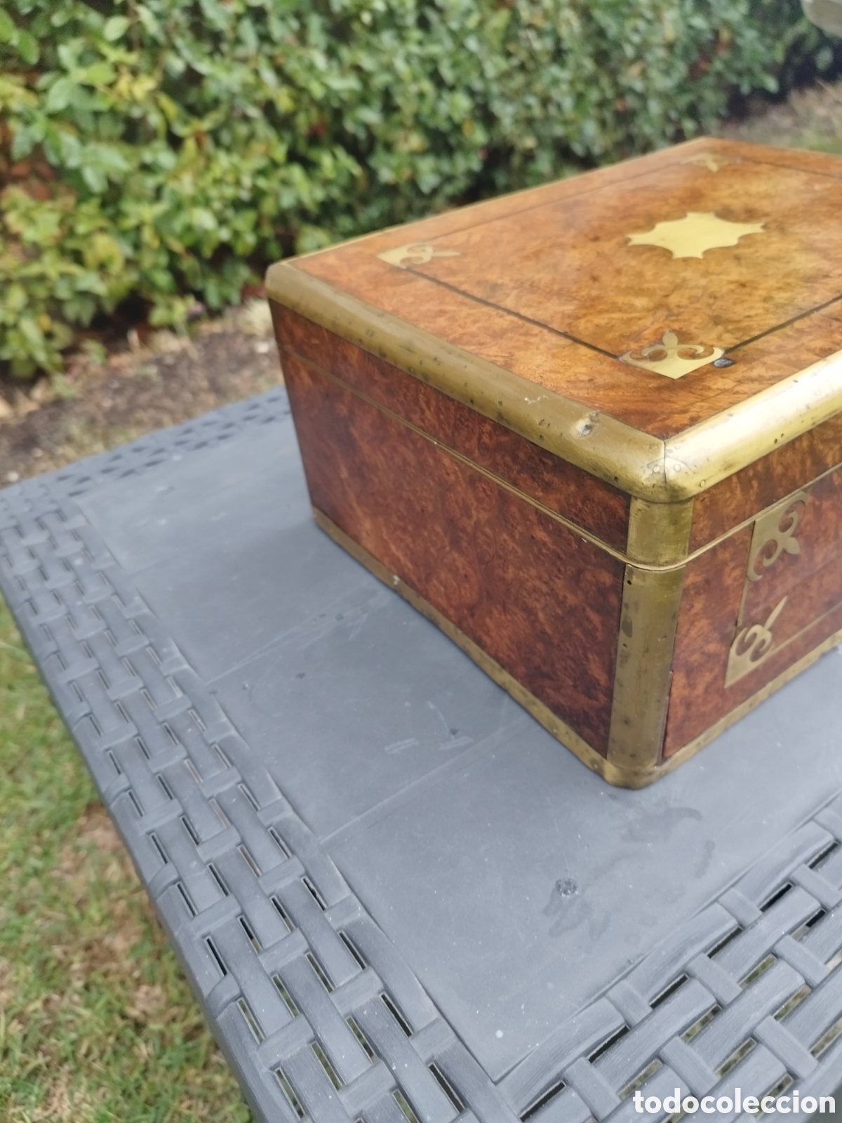 Antig&uuml;edades: Caja escritorio o viaje - Foto 9