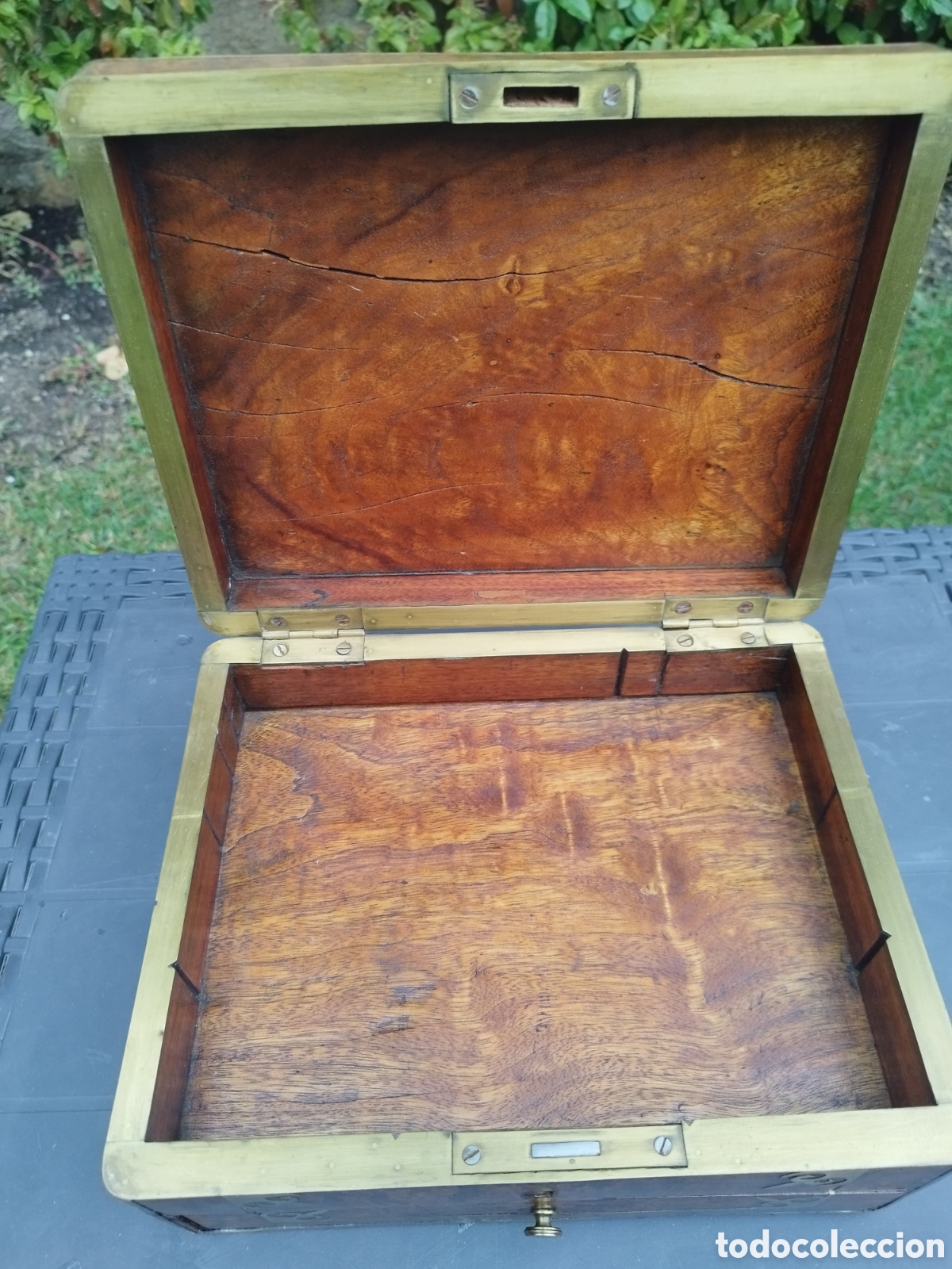 Antig&uuml;edades: Caja escritorio o viaje - Foto 12