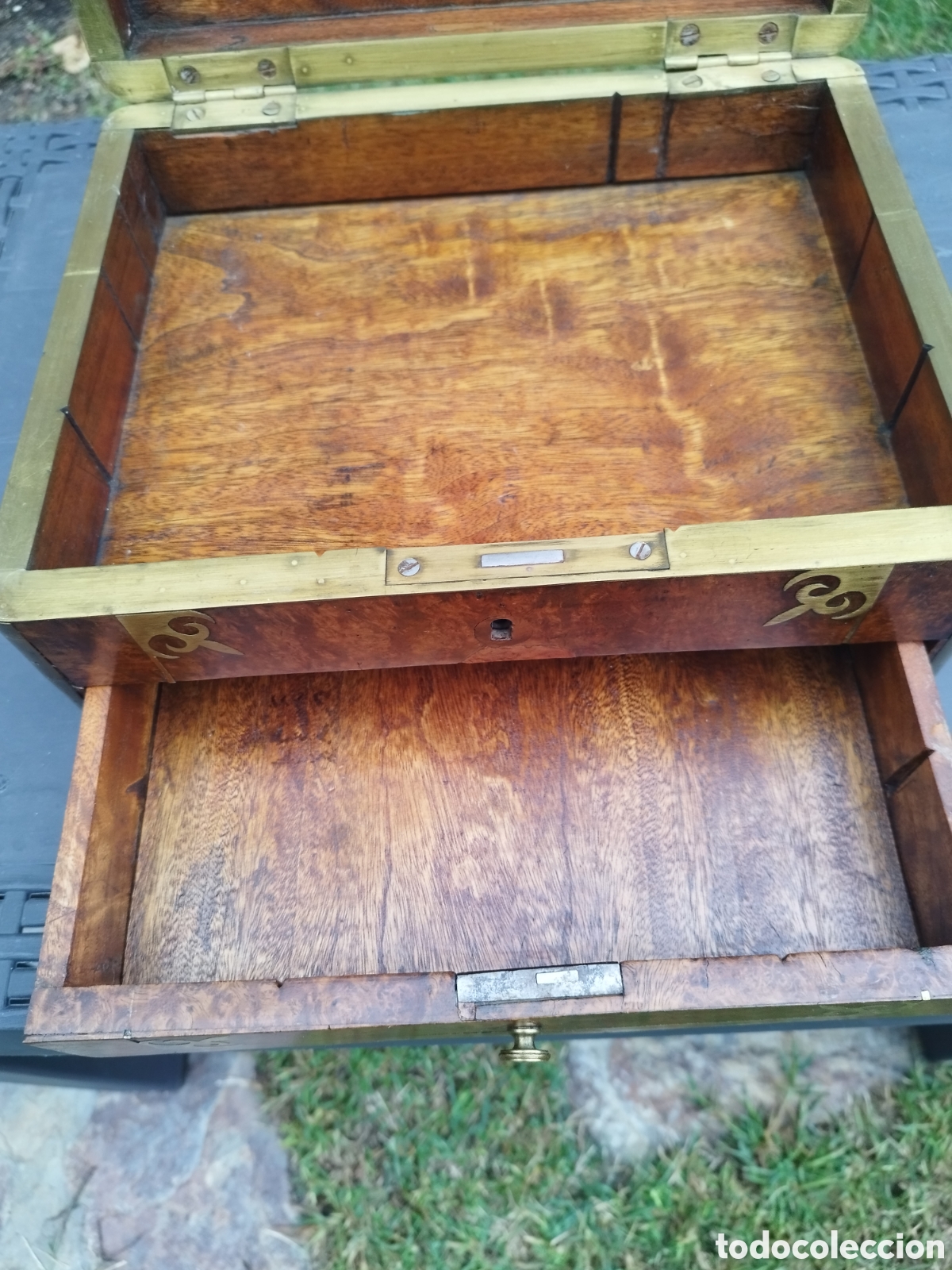 Antig&uuml;edades: Caja escritorio o viaje - Foto 14