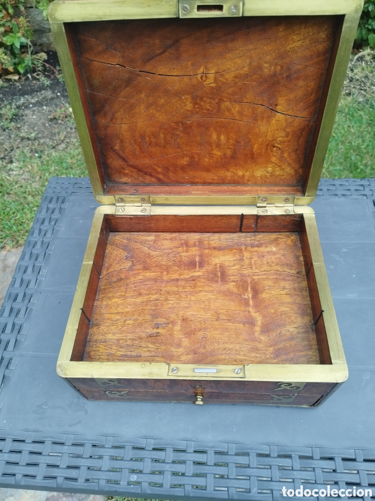 Antig&uuml;edades: Caja escritorio o viaje - Foto 16