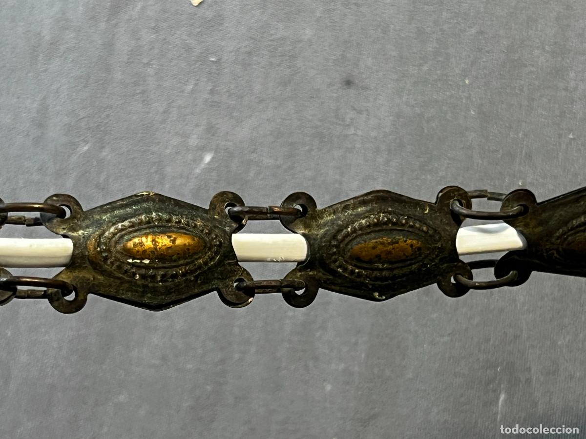 Antig&uuml;edades: L&aacute;mpara de techo Art Dec&oacute; , opalina hexagonal , 1925 aproximadamente , R212 - Foto 2