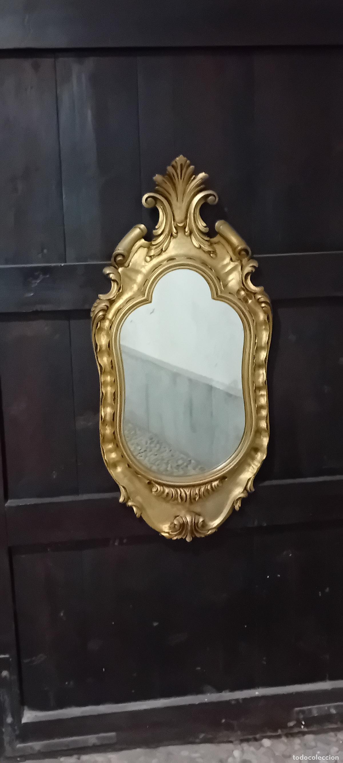 Antig&uuml;edades: ANTIGUO ESPEJO DE MADERA ISABELINO - Foto 2