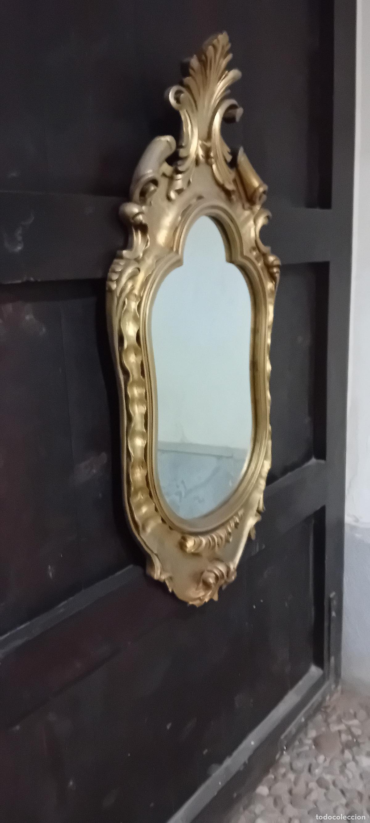 Antig&uuml;edades: ANTIGUO ESPEJO DE MADERA ISABELINO - Foto 3