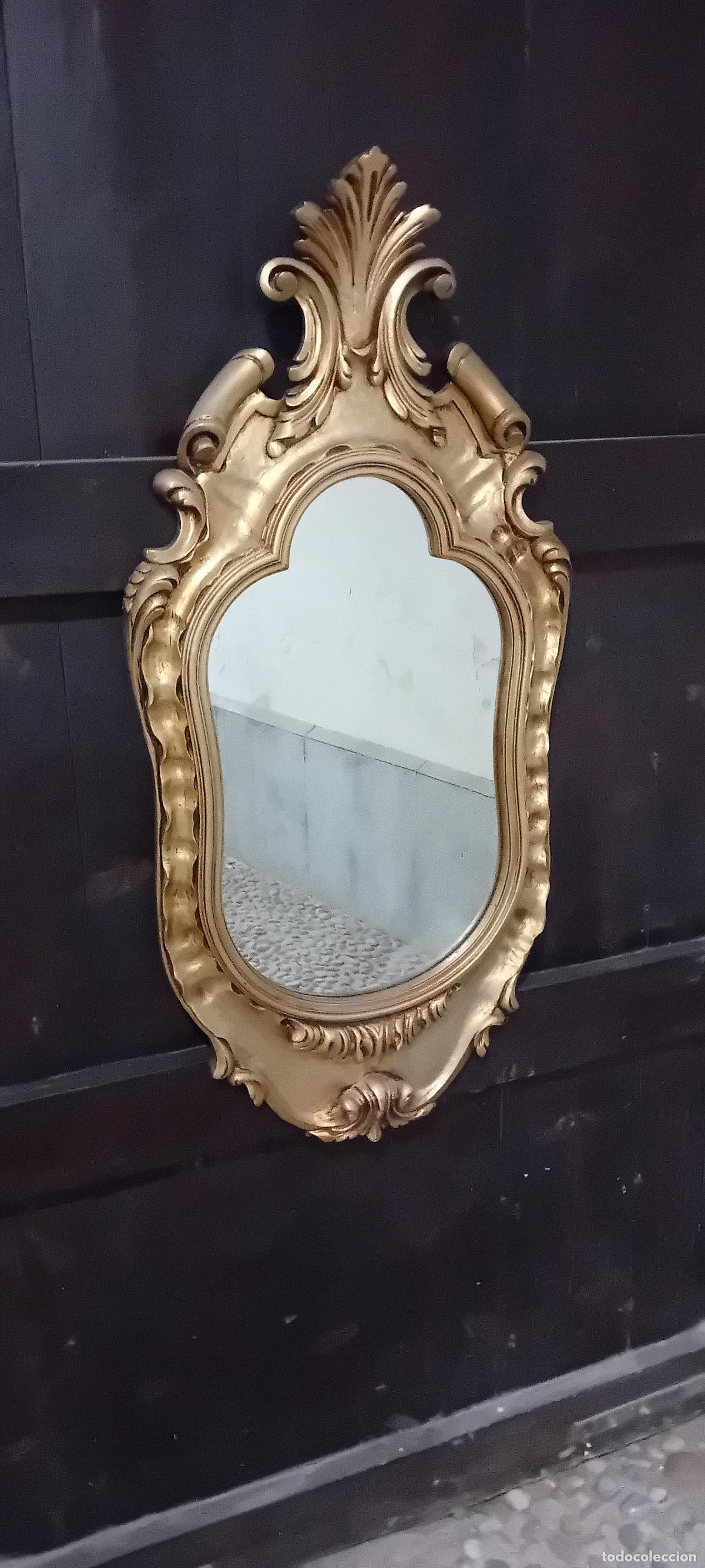 Antig&uuml;edades: ANTIGUO ESPEJO DE MADERA ISABELINO - Foto 5