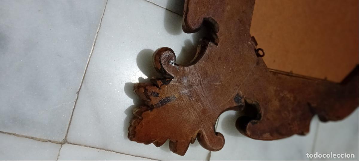 Antig&uuml;edades: ANTIGUO ESPEJO DE MADERA ISABELINO - Foto 10