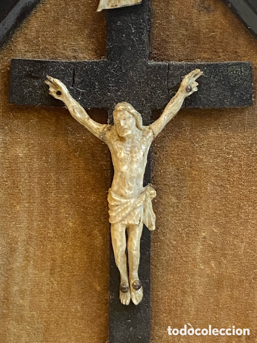 Antig&uuml;edades: Cristo marfil siglo XIX - Foto 2