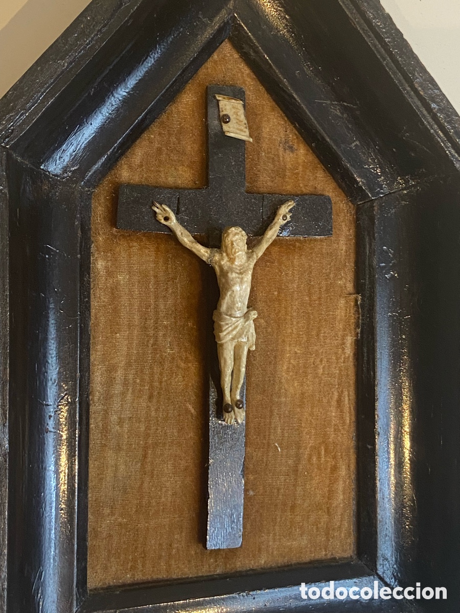 Antig&uuml;edades: Cristo marfil siglo XIX - Foto 5