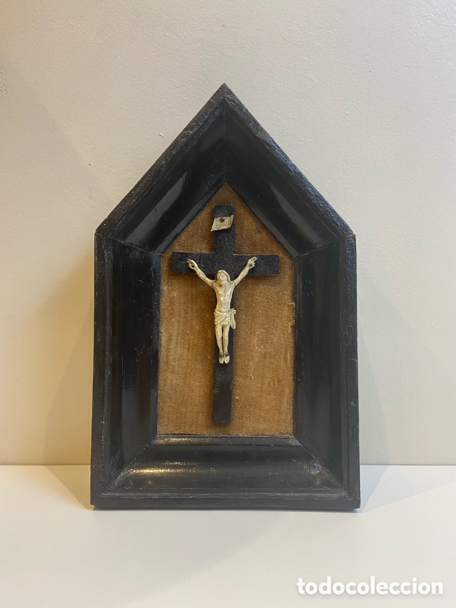 Antig&uuml;edades: Cristo marfil siglo XIX - Foto 1