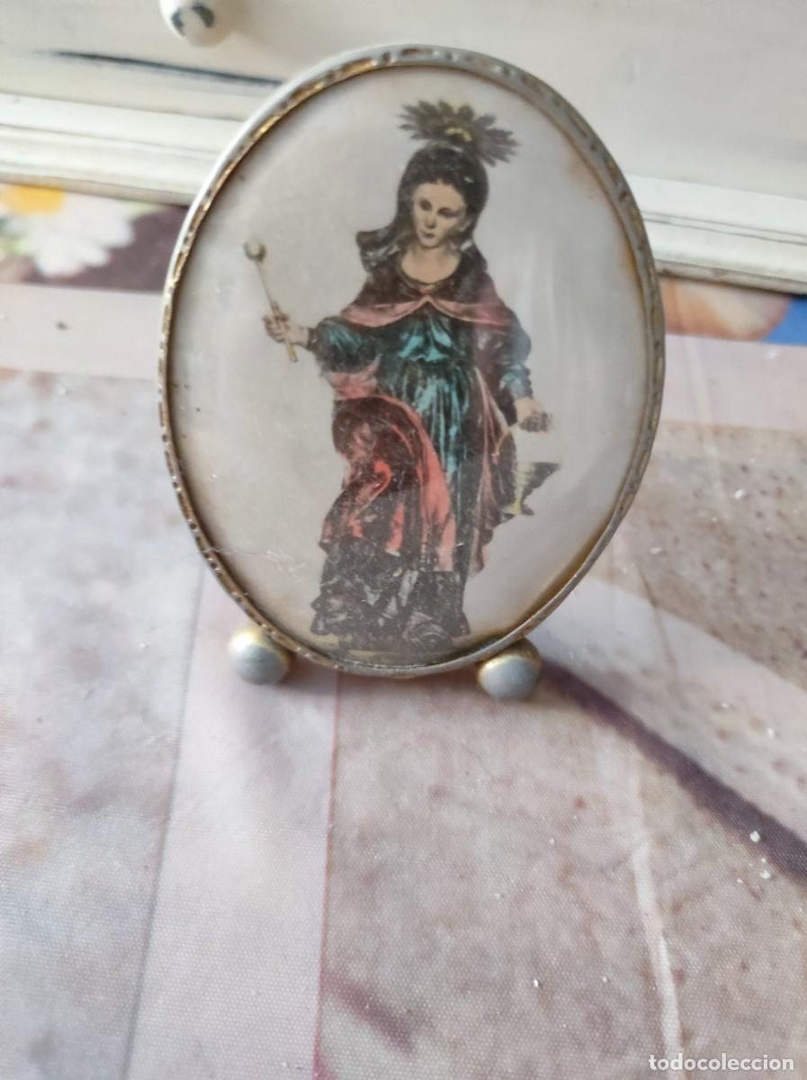 Antig&uuml;edades: Peque&ntilde;o altar virgen - Foto 2