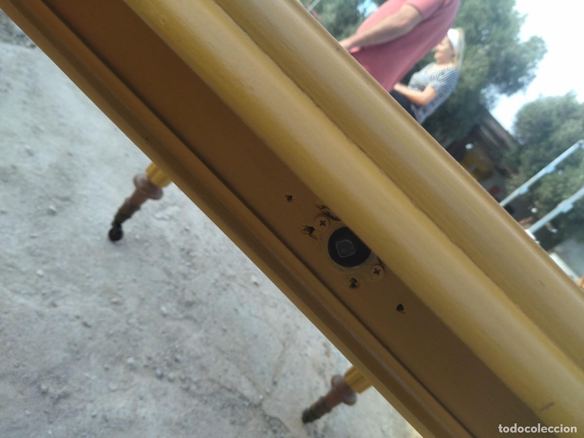 Antig&uuml;edades: Antigua mesa inglesa de manivela extensible. con ruedas - Foto 16