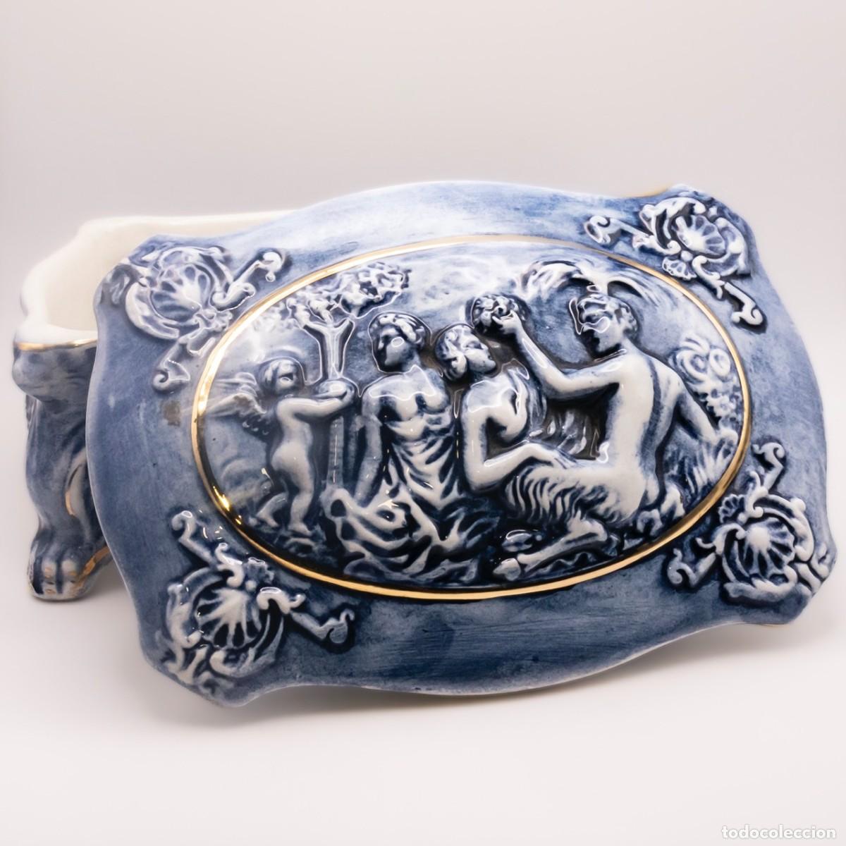 Antig&uuml;edades: Caja Porcelana Capodimonte - Foto 1