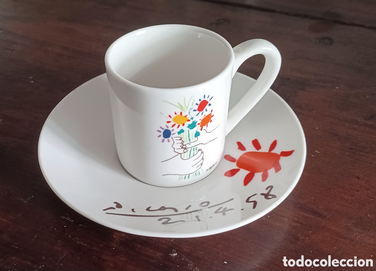 Antig&uuml;edades: Taza Picasso con platito - Foto 1