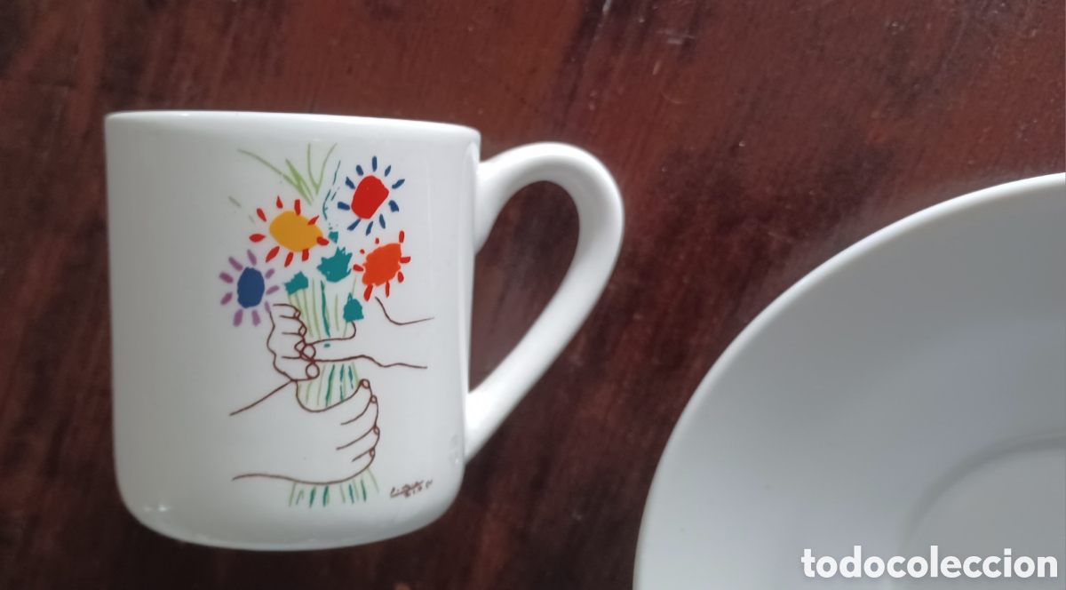 Antig&uuml;edades: Taza Picasso con platito - Foto 6