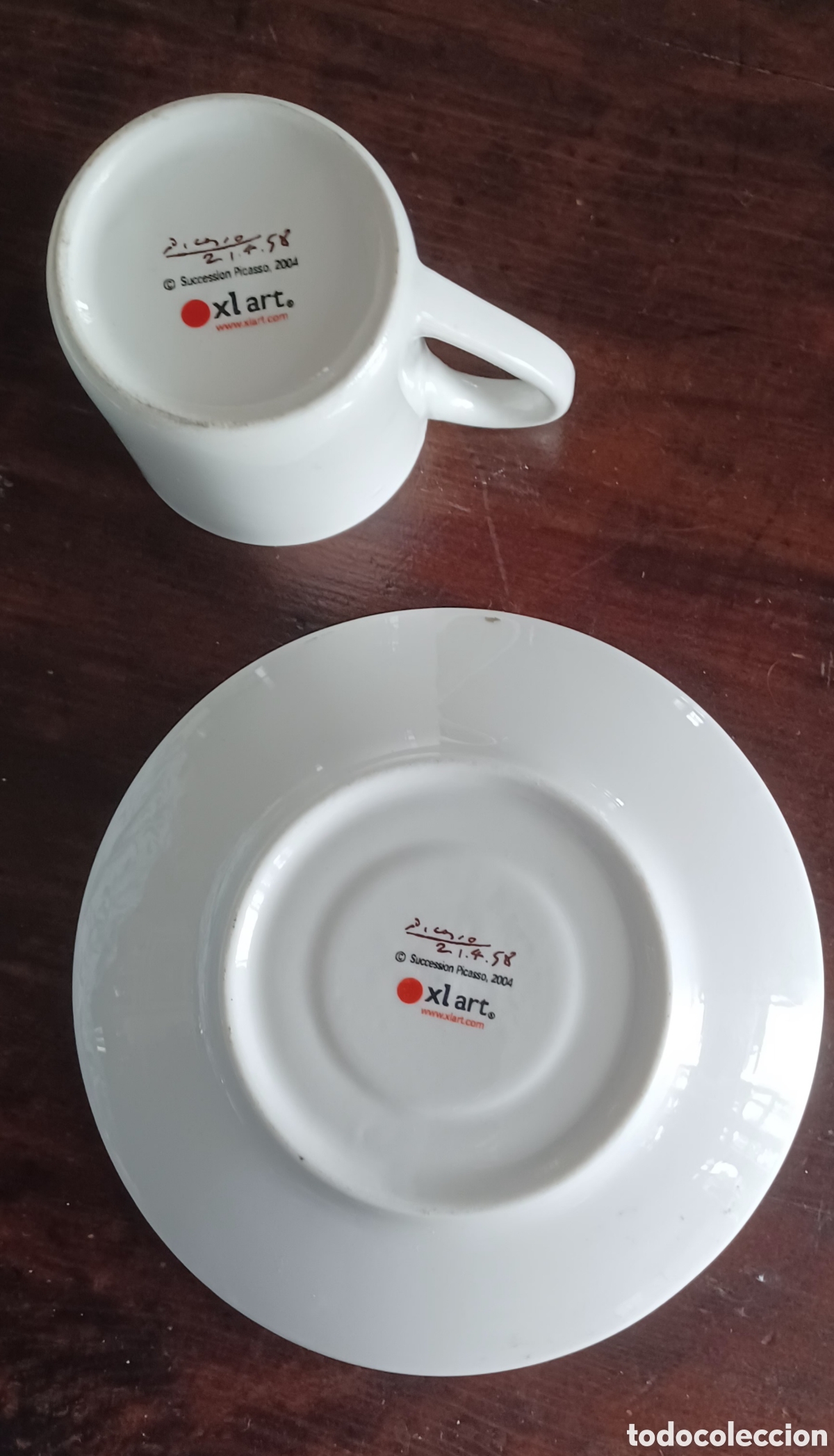 Antig&uuml;edades: Taza Picasso con platito - Foto 2