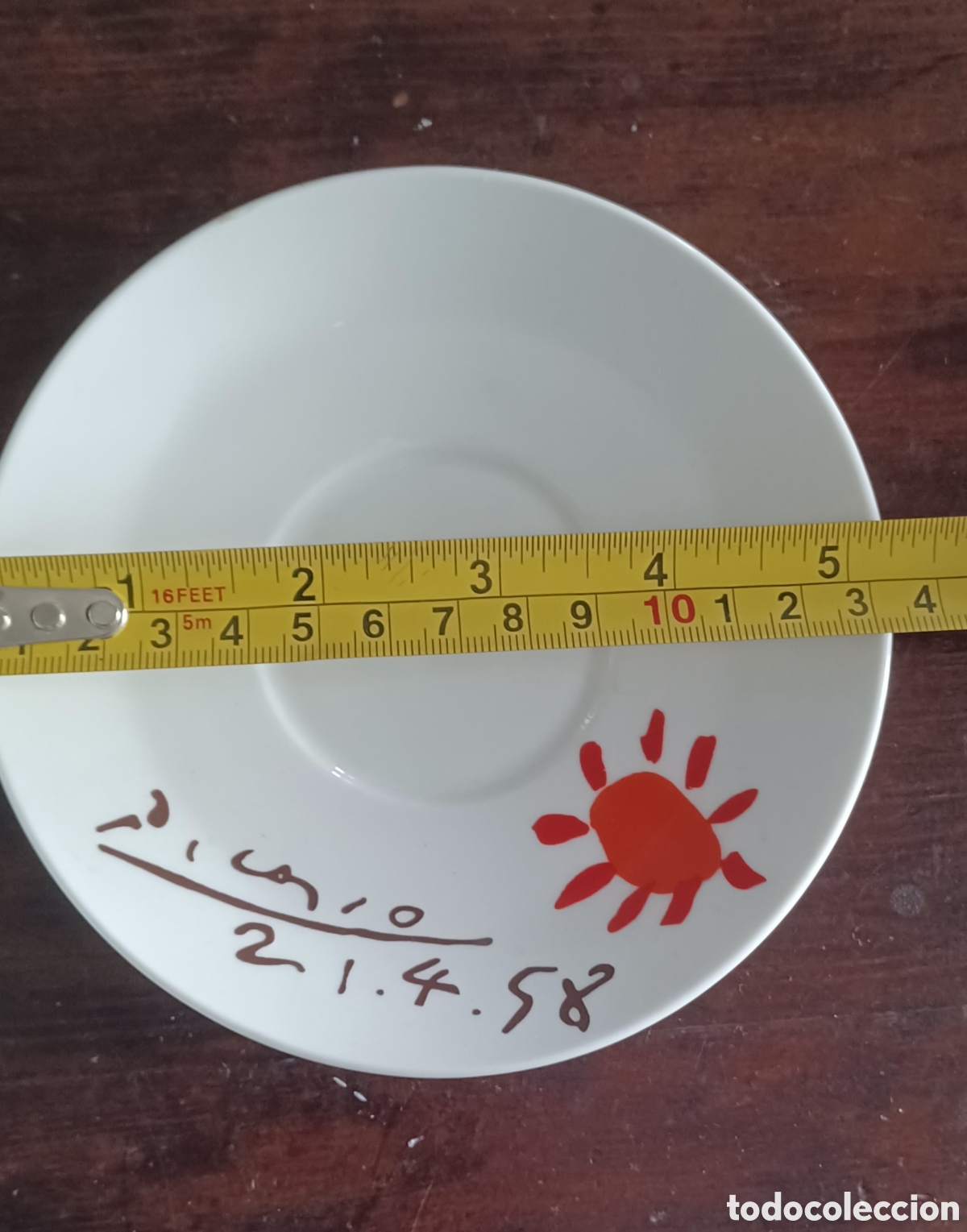 Antig&uuml;edades: Taza Picasso con platito - Foto 3