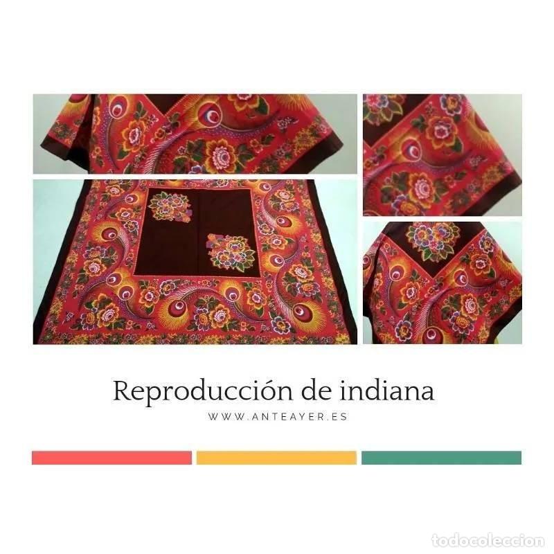 Antig&uuml;edades: Indiana. Pa&ntilde;uelo de algod&oacute;n estampado - Foto 2