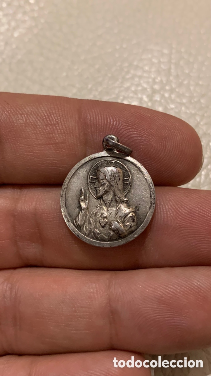 Antig&uuml;edades: ANTIGUA MEDALLA RELIGIOSA EN PLATA - Foto 1