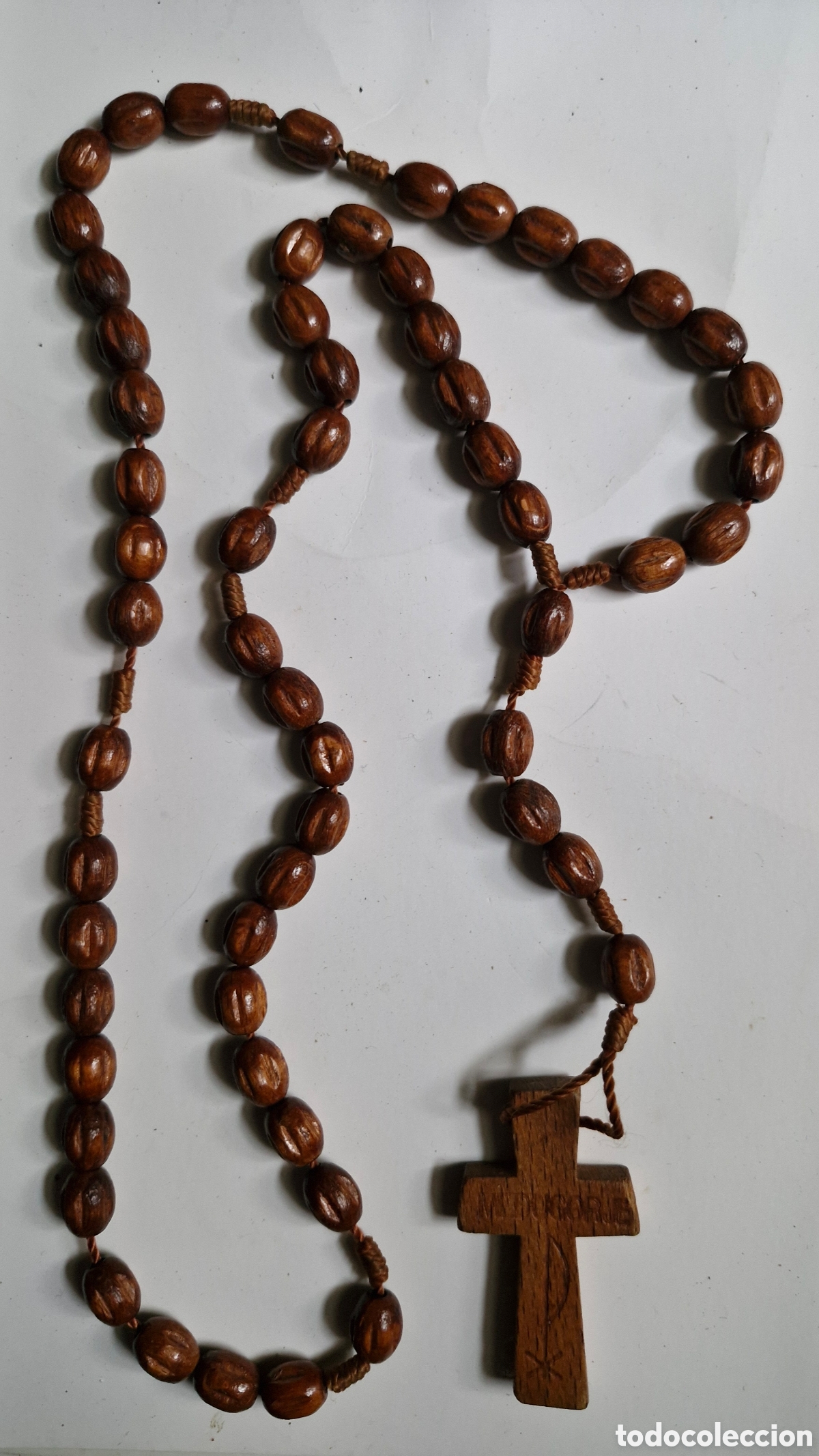 Antig&uuml;edades: ROSARIO ORACI&Oacute;N MADERA - Foto 1