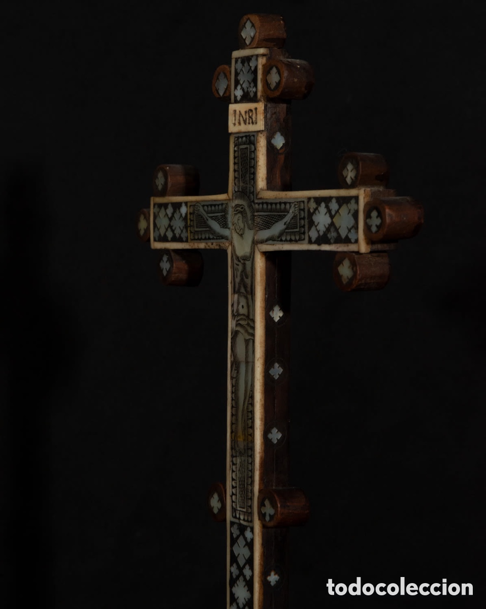 Antig&uuml;edades: Cruz del siglo XVIII Jerusal&eacute;m - Foto 3