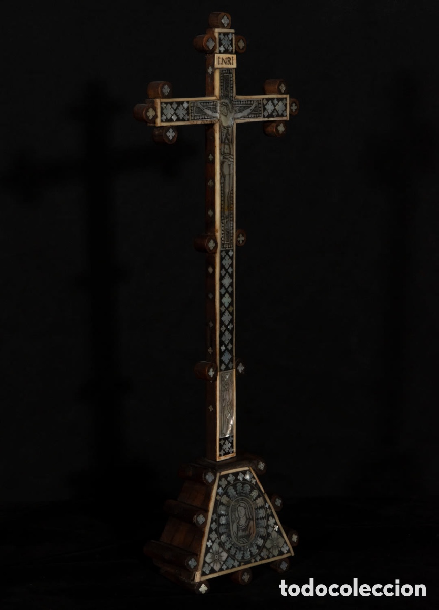 Antig&uuml;edades: Cruz del siglo XVIII Jerusal&eacute;m - Foto 5