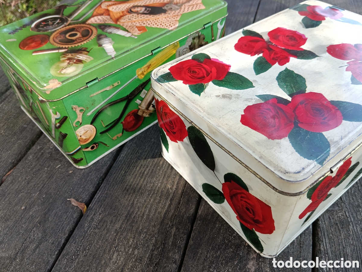 Antig&uuml;edades: ANTIGUAS CAJAS COLA CAO CHAPA. - Foto 4