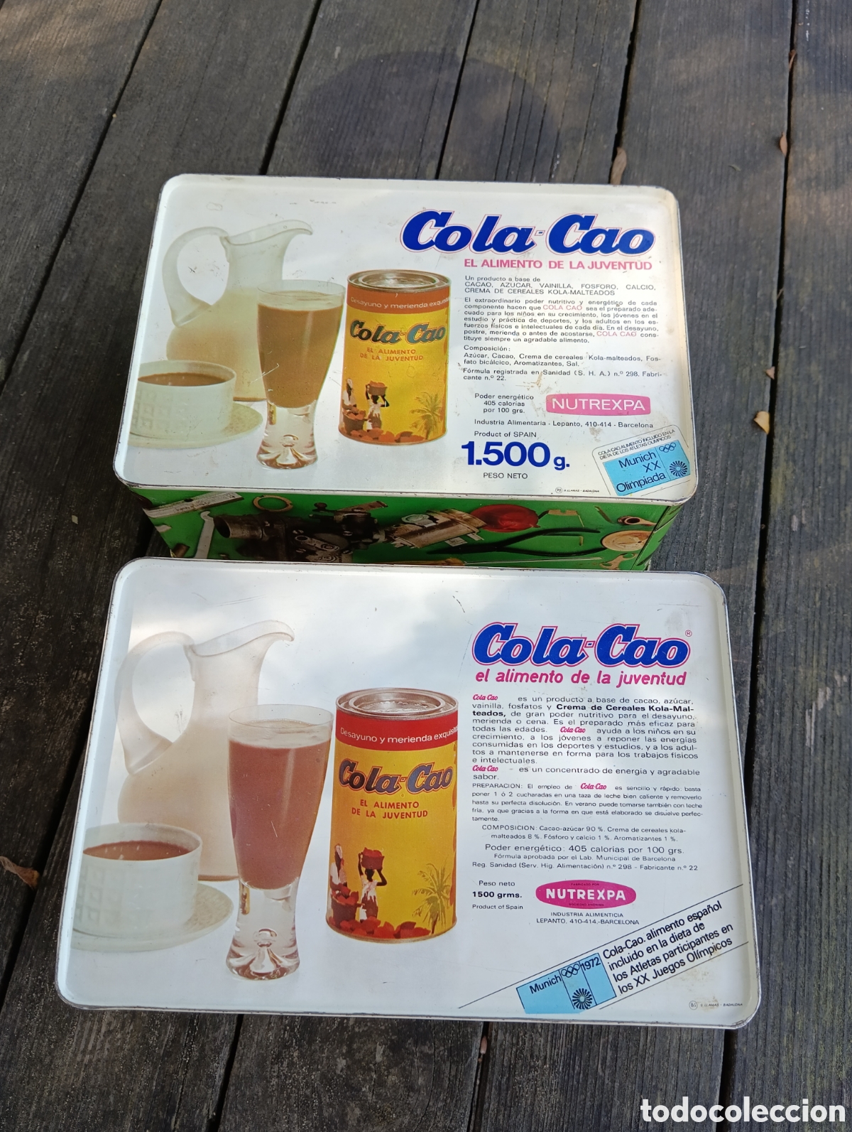 Antig&uuml;edades: ANTIGUAS CAJAS COLA CAO CHAPA. - Foto 7