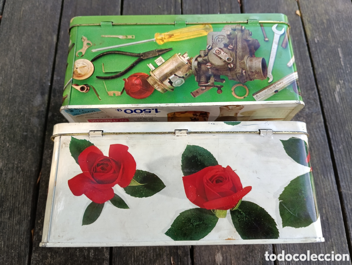 Antig&uuml;edades: ANTIGUAS CAJAS COLA CAO CHAPA. - Foto 10