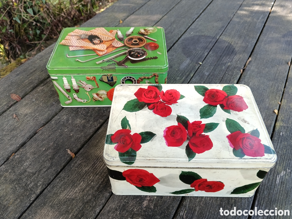 Antig&uuml;edades: ANTIGUAS CAJAS COLA CAO CHAPA. - Foto 1