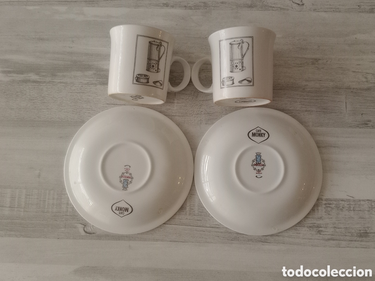 Antig&uuml;edades: *️⃣2 TAZAS CAFE MONKY x9&euro; - Foto 3