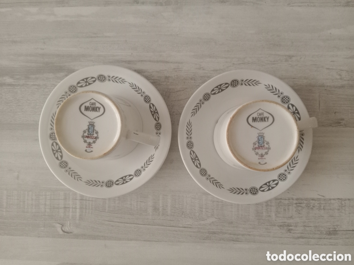 Antig&uuml;edades: *️⃣2 TAZAS CAFE MONKY x9&euro; - Foto 4