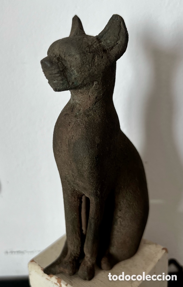 Antig&uuml;edades: Estatuilla de Bastet-Bronce - Foto 3