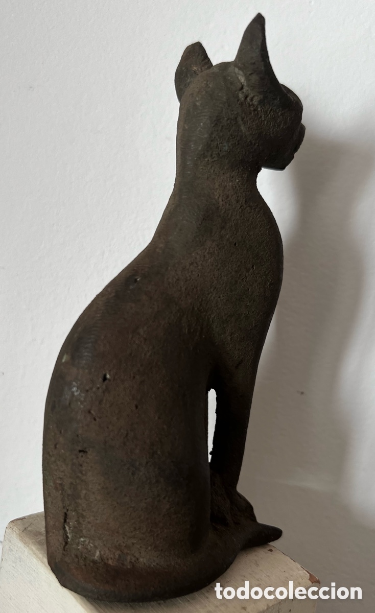 Antig&uuml;edades: Estatuilla de Bastet-Bronce - Foto 4