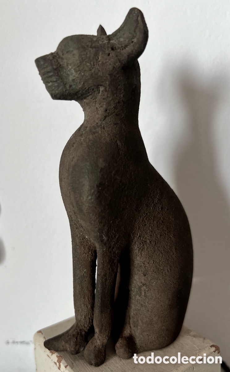 Antig&uuml;edades: Estatuilla de Bastet-Bronce - Foto 9