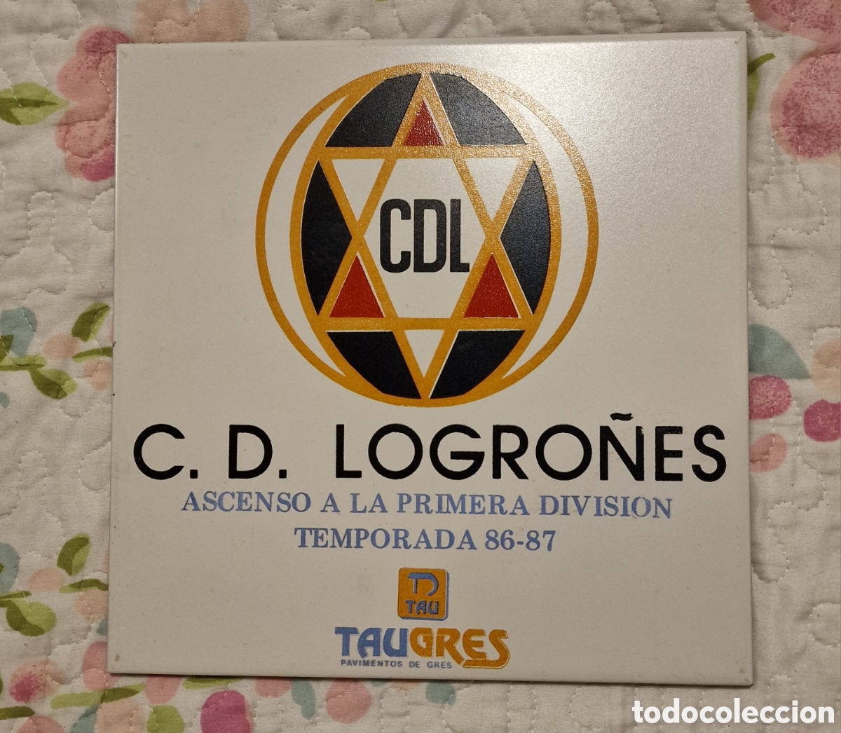 Antig&uuml;edades: Baldosa ascenso a primera C D Logro&ntilde;es - Foto 1