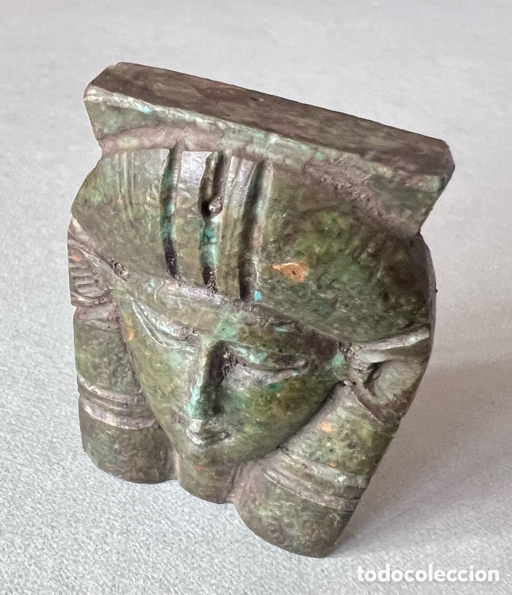 Antig&uuml;edades: Medall&oacute;n de Hathor - turquesa - Foto 3