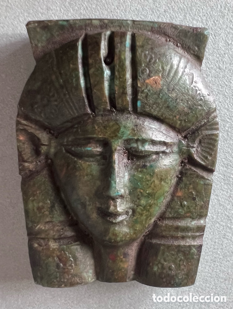 Antig&uuml;edades: Medall&oacute;n de Hathor - turquesa - Foto 4