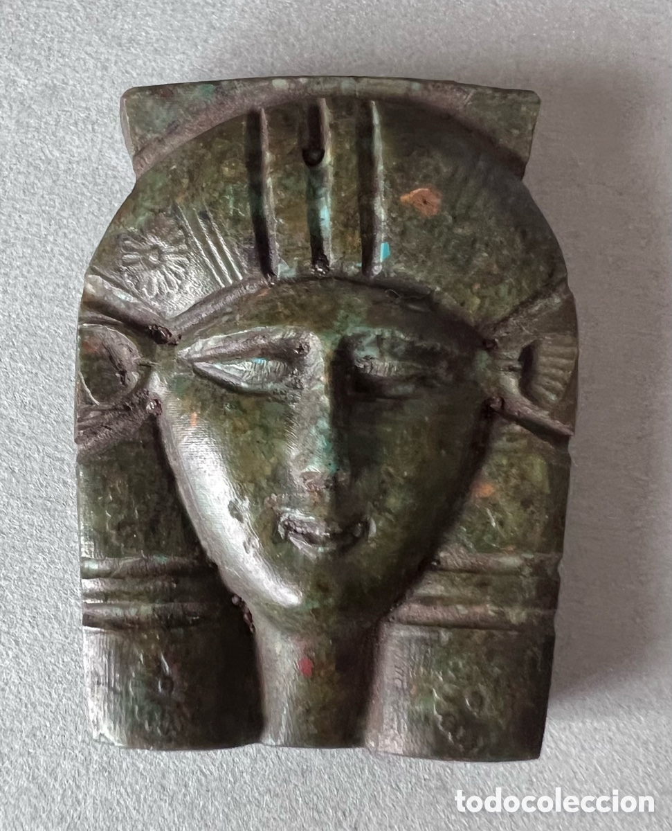 Antig&uuml;edades: Medall&oacute;n de Hathor - turquesa - Foto 8