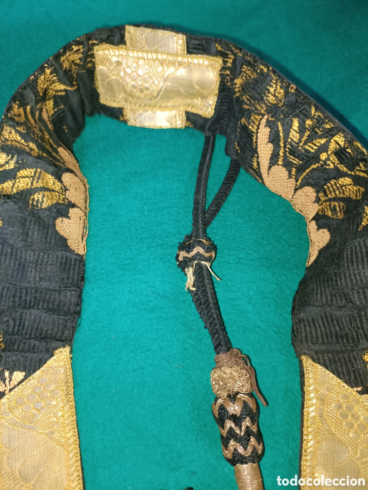 Antig&uuml;edades: Manipulo, antiguo, parte vestimenta sacerdote - Foto 2