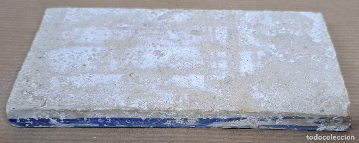 Antig&uuml;edades: Azulejo catal&aacute;n de cenefa, siglo XIX - Foto 3