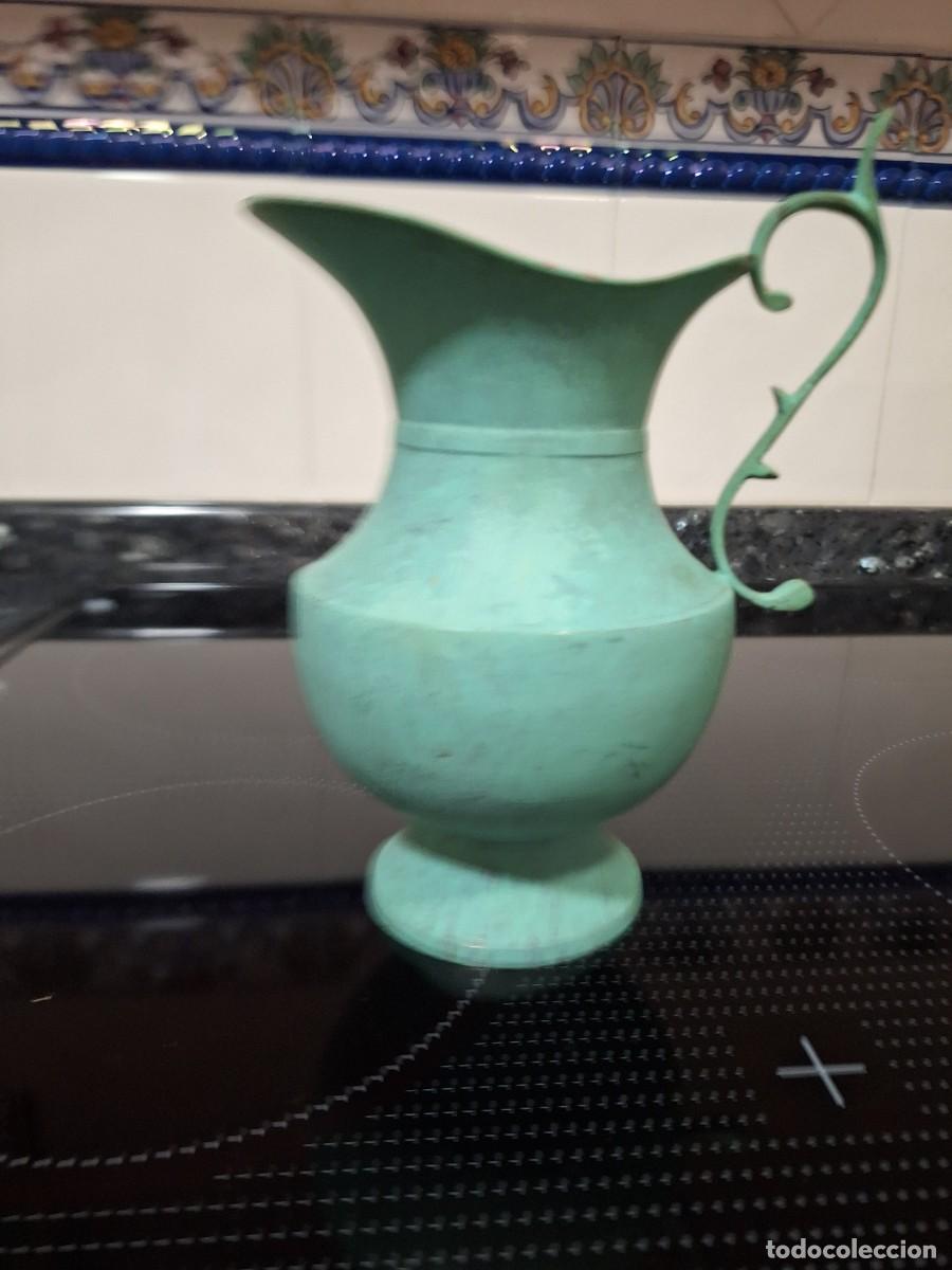 Antig&uuml;edades: JARRA DE BRONCE O LATON EN VERDE. - Foto 1