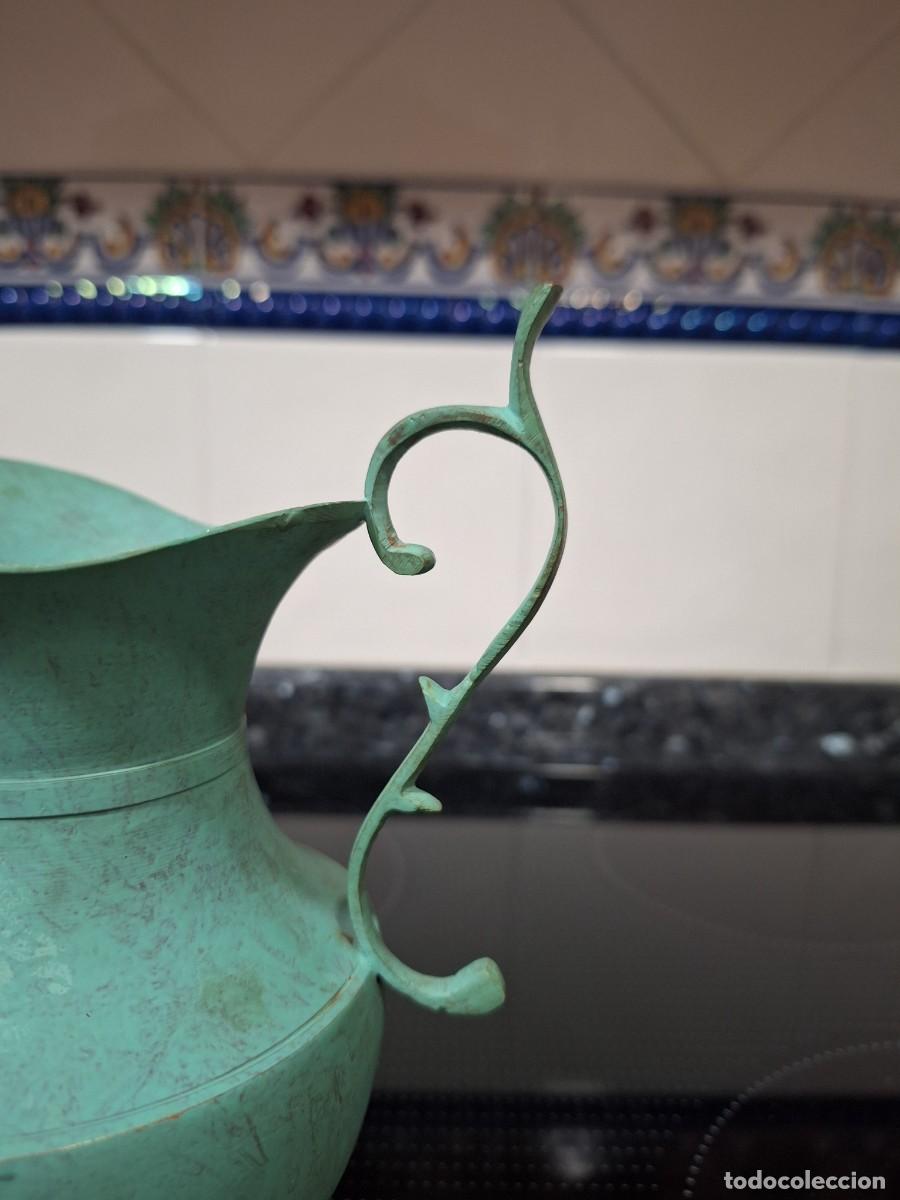 Antig&uuml;edades: JARRA DE BRONCE O LATON EN VERDE. - Foto 2