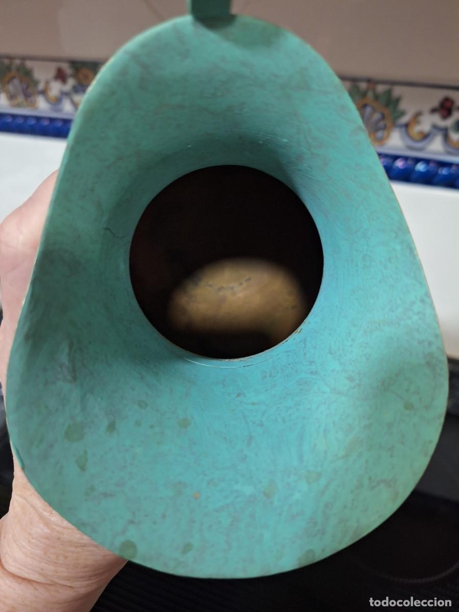 Antig&uuml;edades: JARRA DE BRONCE O LATON EN VERDE. - Foto 4