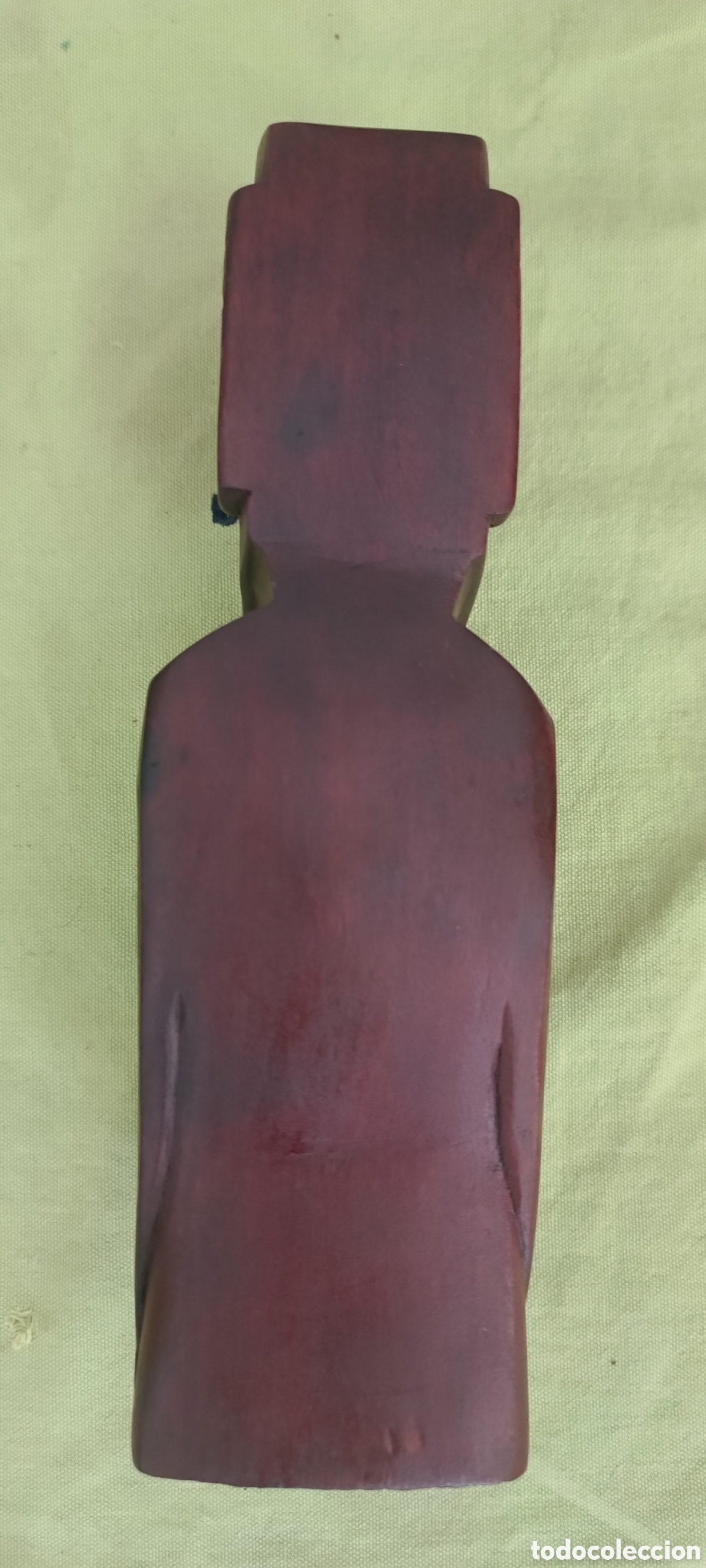 Antig&uuml;edades: madera tallada Moai de la Isla de Pa - Foto 4