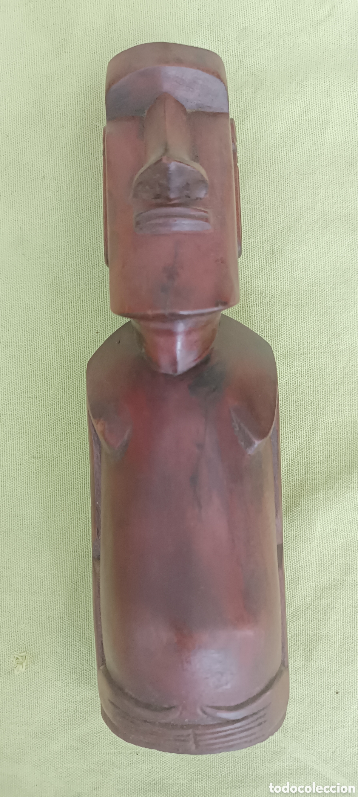 Antig&uuml;edades: madera tallada Moai de la Isla de Pa - Foto 1