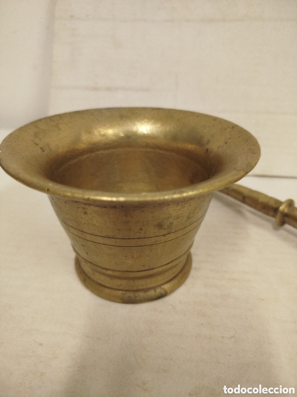 Antig&uuml;edades: Almirez-Mortero de Bronce Liso / Bronze Mortar - Foto 2
