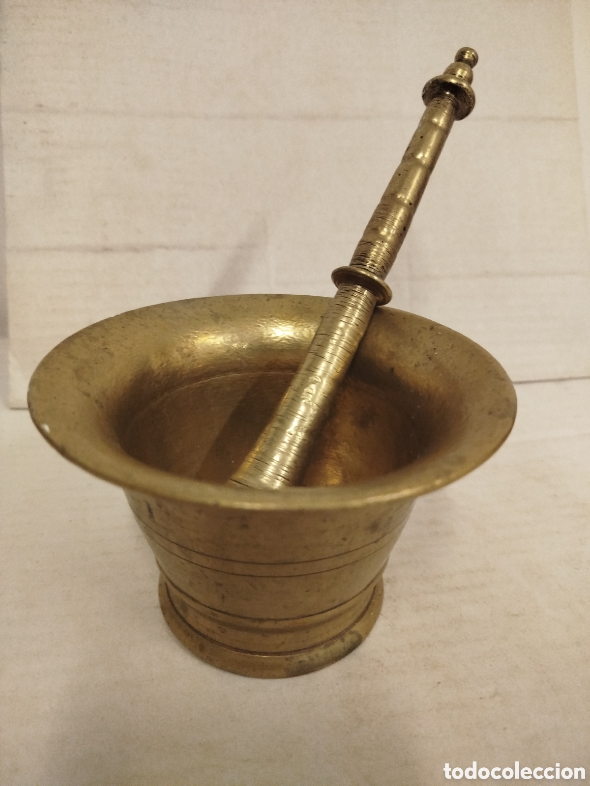 Antig&uuml;edades: Almirez-Mortero de Bronce Liso / Bronze Mortar - Foto 4