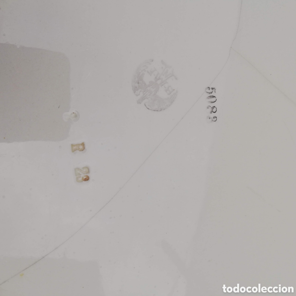 Antig&uuml;edades: BANDEJA DE SERVIR PLATEADA Y CERAMICA - Foto 15